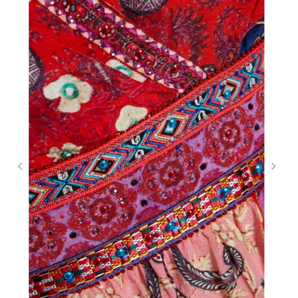 Crystal-embellished Printed Silk Crepe De Chine Mini Dress from CAMILLA - Picture 8 of 15